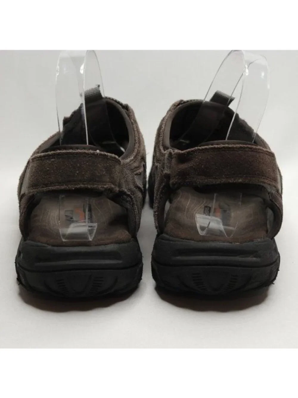 Skechers Selmo Men's Size 10 Brown Black Leather Slip On Fisherman Sandals